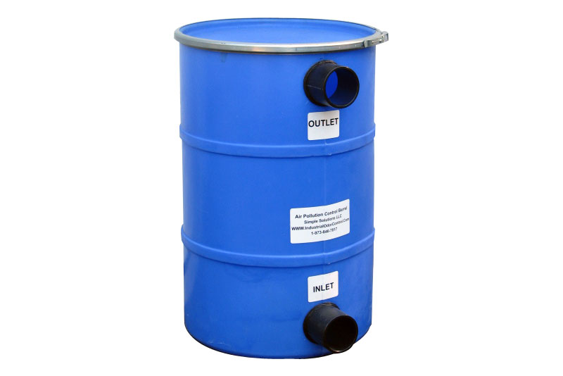 150 LB HDPE Pollution Control Barrel - Max 200CFM